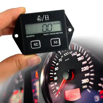 

Motorcycle ATV Digital Engine Hour Meter Inductive Display Tachometer Gauge 2019