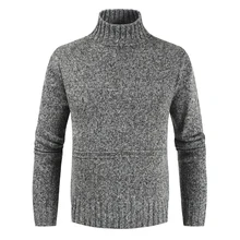 NEGIZBER 2019 Winter Mens Turtleneck Sweater Solid Slim Fit Thick Pullovers Men Sweater Fashion Top Quality Casual Sweater Men NEGIZBER 2019 Winter Mens Turtleneck Sweater Solid Slim Fit Thick Pullovers Men Sweater Fashion Top Quality Casual Sweater Men