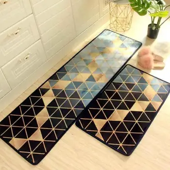 

Non-slip Modern Geometric Washable Durable Entrance Door Mat Bathroom Carpet Home Designer Kitchen Mats Decorative Bedroom Rugs