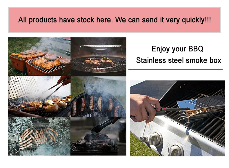 Meat Smokers Box in Barbecue Grilling Accessories Homefavor Smoker Box 