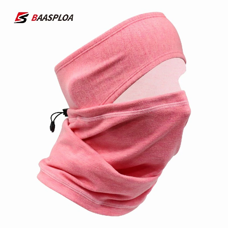 Baasploa Elastic Hair Band Face Mask Running Men Sweatband Sports Headband Women Strech Turban Sweatband Windproof 2-Piece Suit