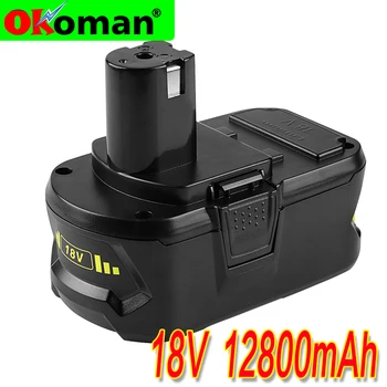 

High Capacity New 18V 12800mAh Li-Ion For Ryobi Hot P108 RB18L40 Rechargeable Battery Pack Power Tool Battery Ryobi ONE+Hot sell