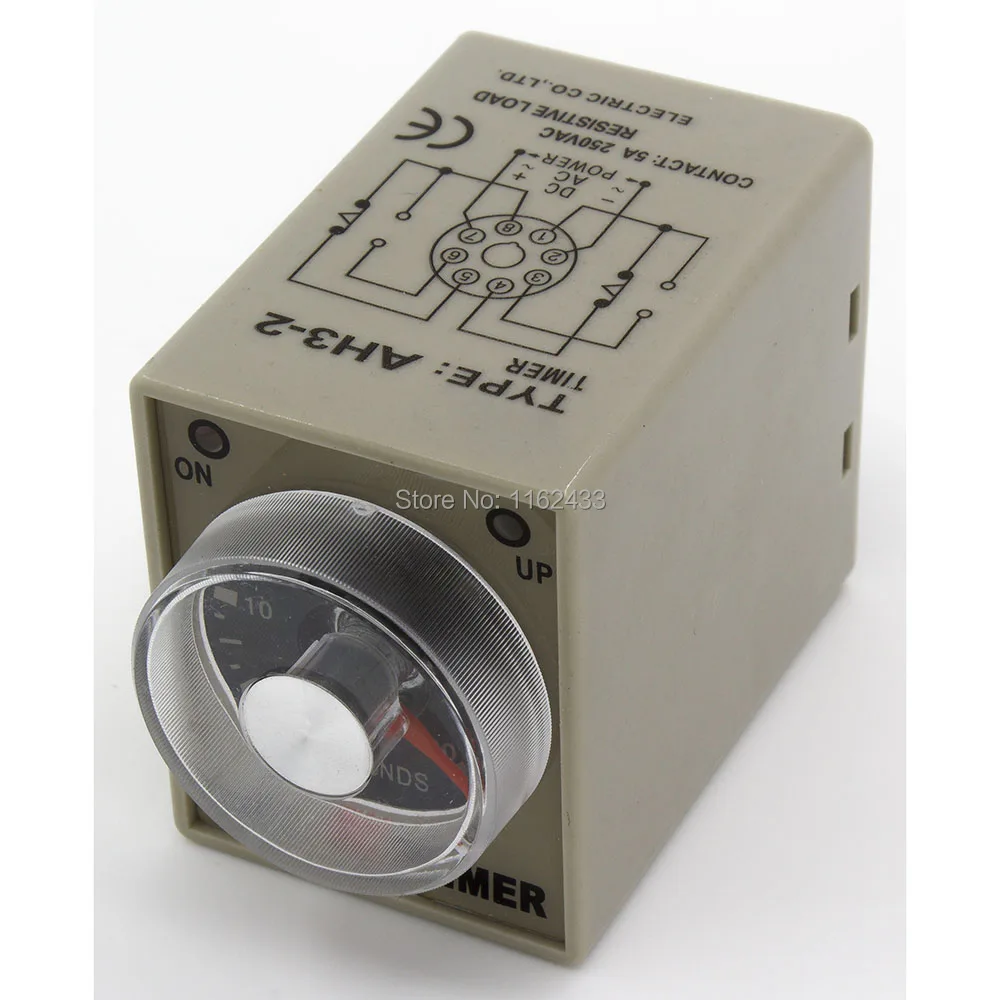 AH3-2 AC 380V 1s on-delay DPDT time relay 380VAC delay timer | Обустройство дома