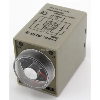 

AH3-2 AC 380V 60s on-delay DPDT time relay 380VAC delay timer