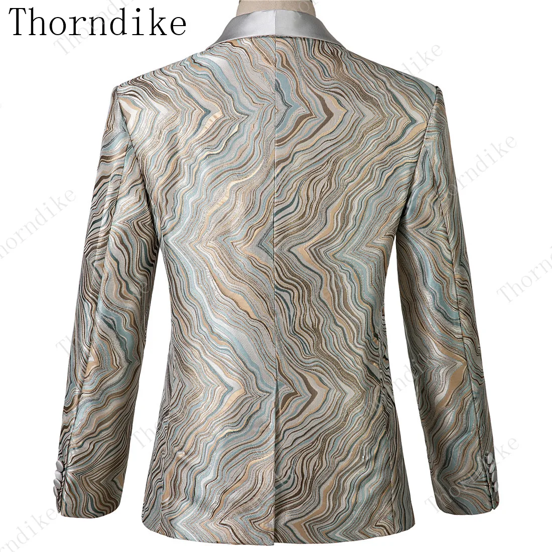 Mens Wedding Suits Italian Design Custom Made Khaki Beach Pattern Smoking Tuxedo Jacket 2 Piece Groom Terno Suits For Men