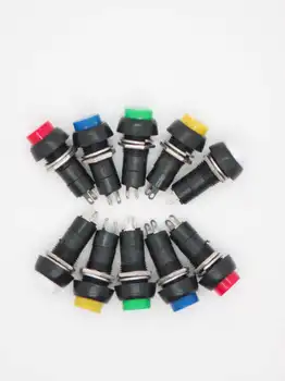 

1PCS 12mm Plastic Push Button Switch Self-locking / Momentary Switchs 3A 150V PBS-11A PBS-11B 2PIN