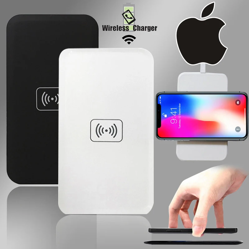

KK&LL For iphone 8/X/XS/XR/Plus / iphone 11 / 11 Pro / 11 Pro Max -QI Quick Wireless Charger USB Fast Charging Pad Dock