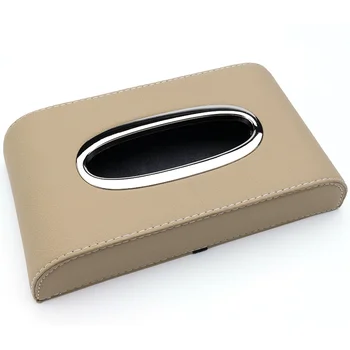 

Medium Leather Tissue Box Holder For Car Tissue Rock European Napkin Tray Tissue Boxes Holder Case Pouch Table Car Accessories
