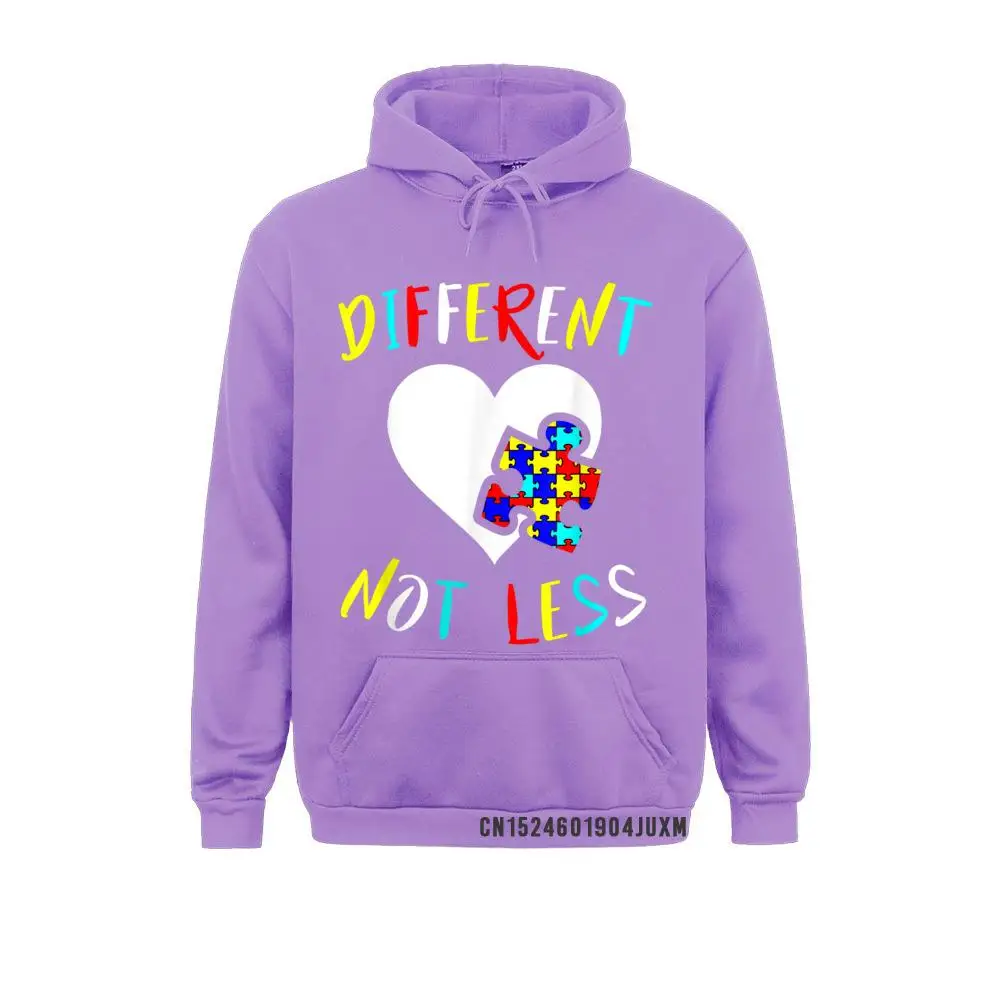 Autism Awareness Design Gift Different Not Less For Autistic T-Shirt__4915 Sweatshirts for Adult Long Sleeve Hoodies Classic Summer/Autumn Clothes Custom Autism Awareness Design Gift Different Not Less For Autistic T-Shirt__4915purple