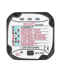 BSIDE розетка тестер автоматическая электрическая схема полярности детектор напряжения настенный выключатель Finder EU/UK/US/AU разъем
