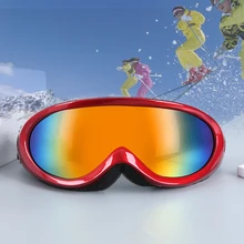 Противотуманные защитные очки для катания на лыжах, мужские и женские спортивные очки для сноуборда, UV400 Skii, солнцезащитные очки для катания на коньках, лыжные очки, очки, маска