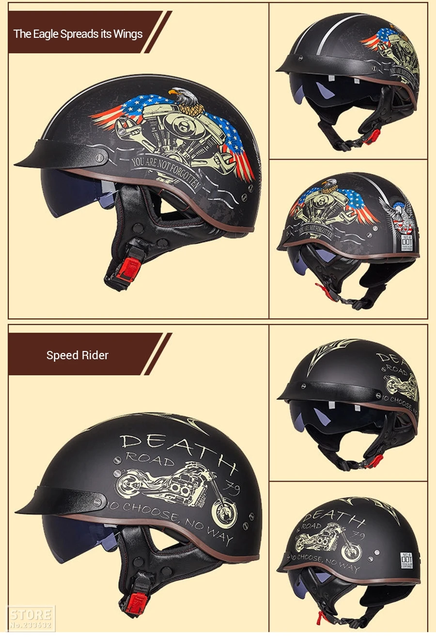 GXT мотоциклетный шлем Ретро Винтаж Casco Мото шлем с открытым лицом скутер мотоциклетный гоночный шлем для верховой езды с точечной сертификацией