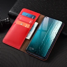 Litchi Texture Genuine Leather Wallet Magnetic Flip Cover For XiaoMi Mi Max 2 3 Mix 2 2s 3 Poco F1 F2 M2 Pro Black Shark 1 Case