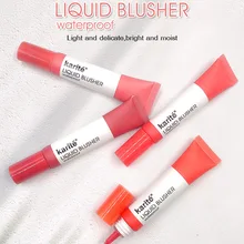 4-цветные румяна, жидкость, естественным образом осветляет цвет кожи, не выцветает, водонепроницаемый, ограниченная серия, крем для румян, 15 мл