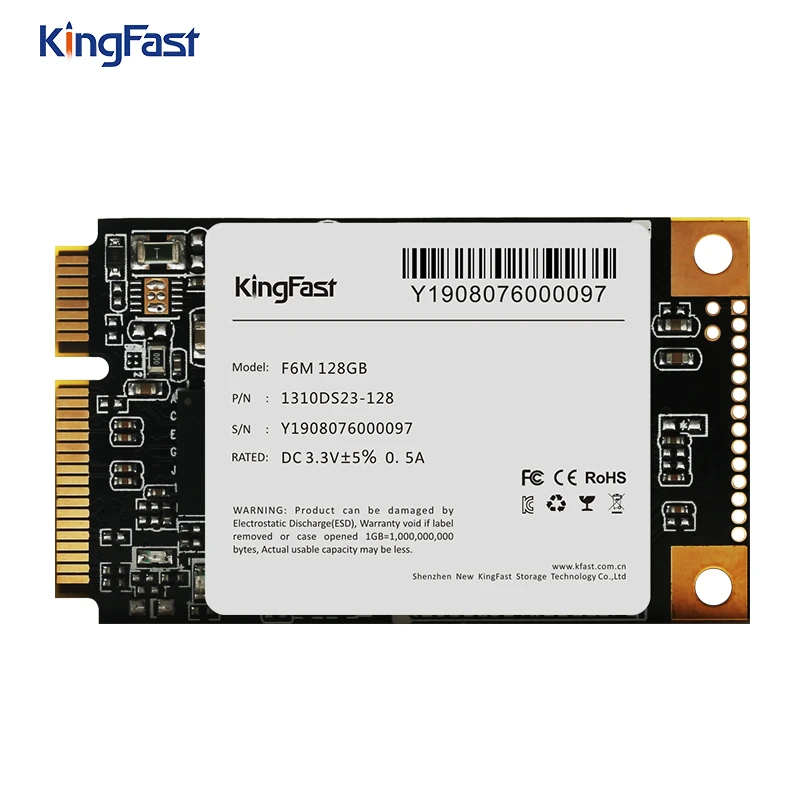 Kingfast mSATA SSD 128 ГБ 256 512 1T 2T 3x5 см мини полуразмерный Внутренний твердотельный жесткий