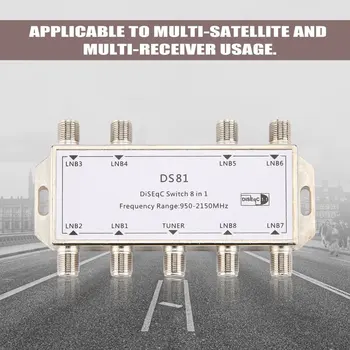 

GST-8101 8 in 1 Satellite Signal Diseqc Switch LNB Receiver Multiswitch Satellite Signal Switch Wholesale Drop Shipping Digital