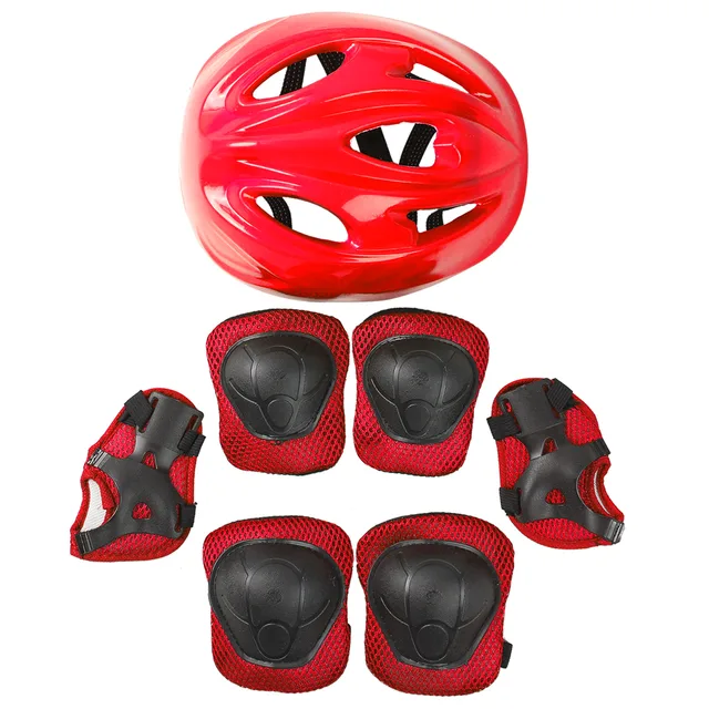 4Pcs Kids Sport Protective Gear Children Outdoor Guard Helmet Wrist Elbow Knee Pads Tools for Skateboarding Balance Bike Sports 1