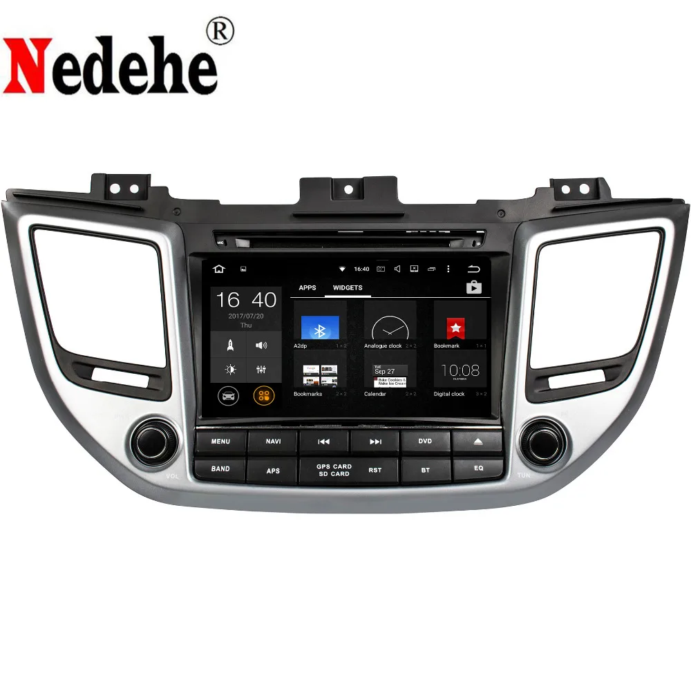 Nedehe 8 &quotAndroid 1 четырехъядерный + 2G ОЗУ для Hyundai iX35 Tucson 2015 2016 автомобильный dvd gps Радио
