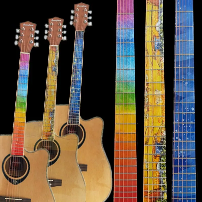 20 Stück Gitarren Griffbrett Marker - Weiße Inlay-Aufkleber 6,35x0,07mm Für E-Gitarre & Folk