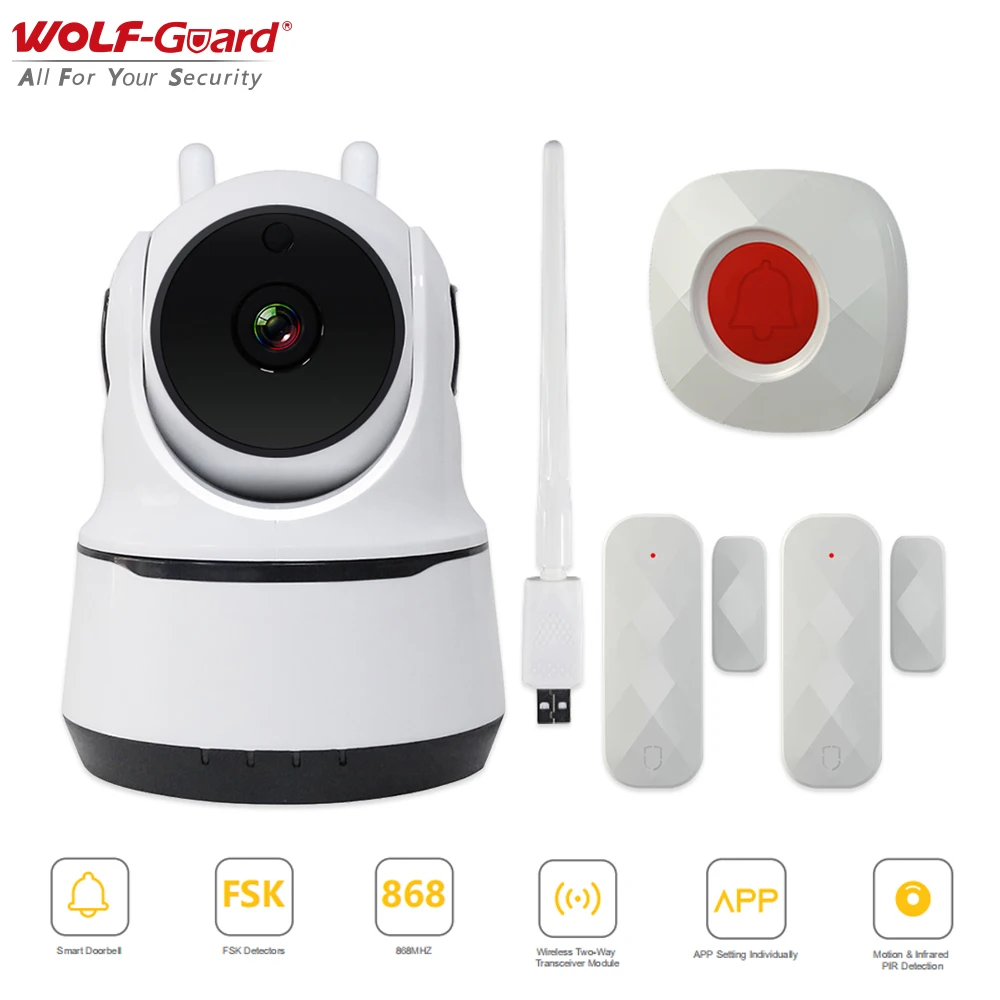 wolf-guard-smart-wifi-video-camera-alarm-1080p-hd-868mhz-voice-intercom-app-control-doorbell-mode-home-security-burglar-system