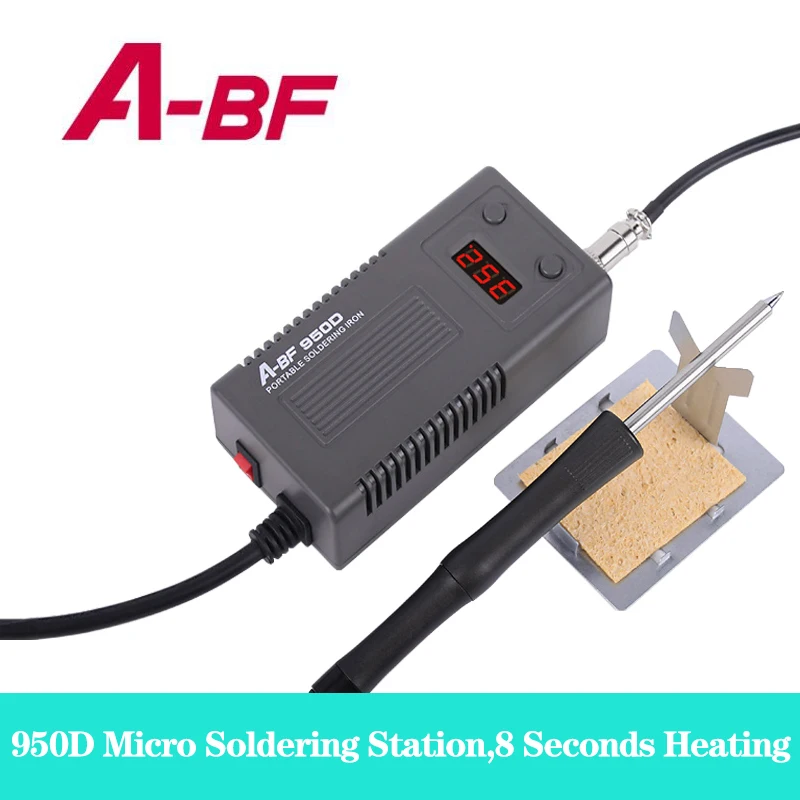 

A-BF 950D Micro Soldering Station 50W Mini Intelligent Temperature Adjustable Repair Electric Iron Rework Station Quick Heat Up
