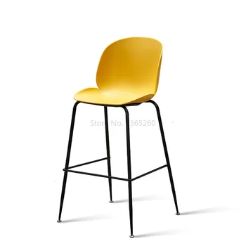 

Minimalist Modern Chair Bar Stools Northern Europe High Foot Stool Originality Household Barstool Taburete