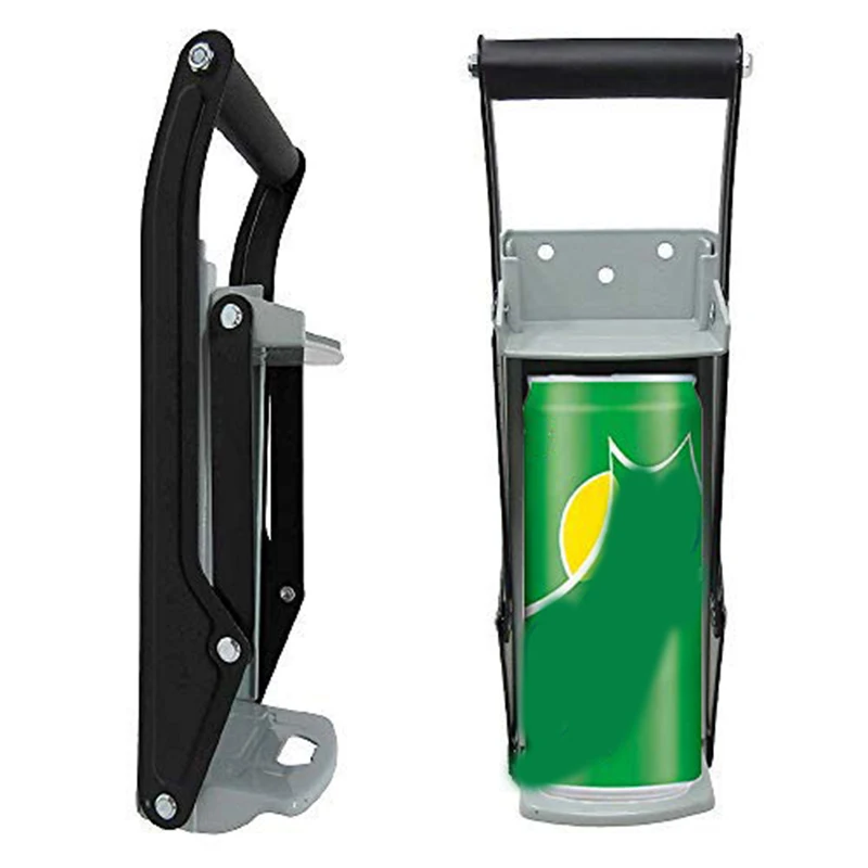 

16Oz Metal Can Crusher Smasher, Crushes Soda Cans, Beer Cans and Water Bottles - Heavy Duty Large Metal Wall Mounted Soda Beer S