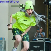 Billie eilish, футболка для мужчин и женщин, модные футболки с буквами, хип-хоп певица, концертная футболка, короткий рукав, хлопок, billi eilish, топы
