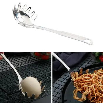 

Stainless Steel Noodles Pasta Server Creative Long Handle Pasta Fork Spaghetti Spoon Cooking Tool Kitchen Accessories