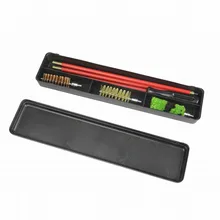 6 шт./компл. ружье набор чистящих средств для ухода за Алюминий стержень щетки для детей возрастом от 12 GA калибра пистолет съемки Тактический оружейная Чистящая щетка комплект