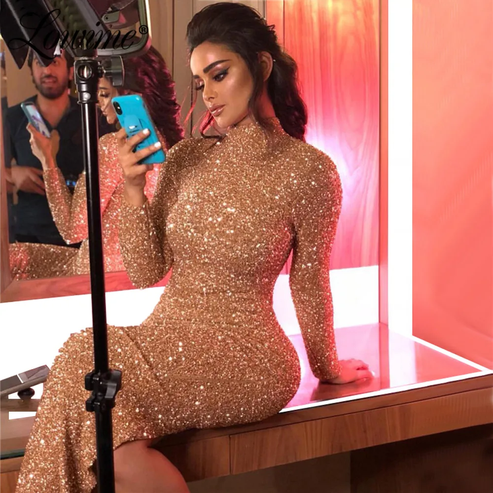 

New Arrival Arabic Muslim Formal Evening Dress Pink Party Beading Evening Gown Mermaid Slim Prom Dresses 2020 Robe De Soiree