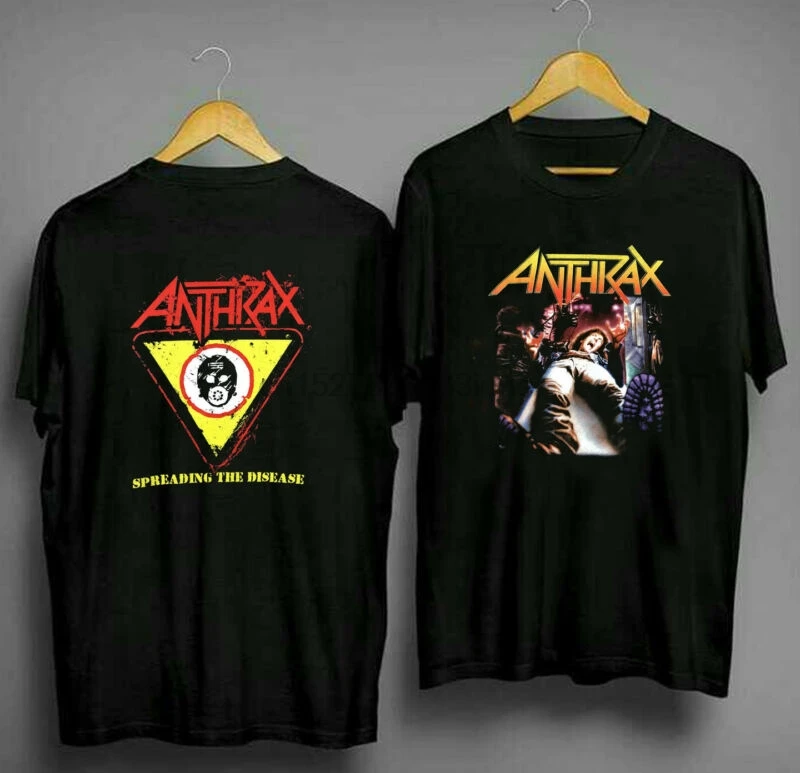 Anthrax sprepping The Disease винтажная концертная футболка рок металл Репринт|Футболки| |