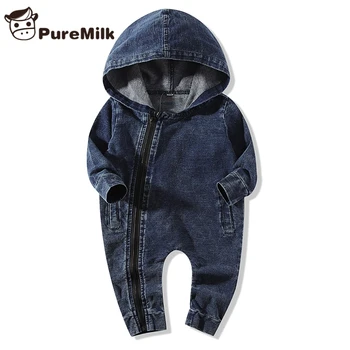 

PureMilk Rompers For Baby Boys And Girls Demin Meterial Clothing For Baby Boys