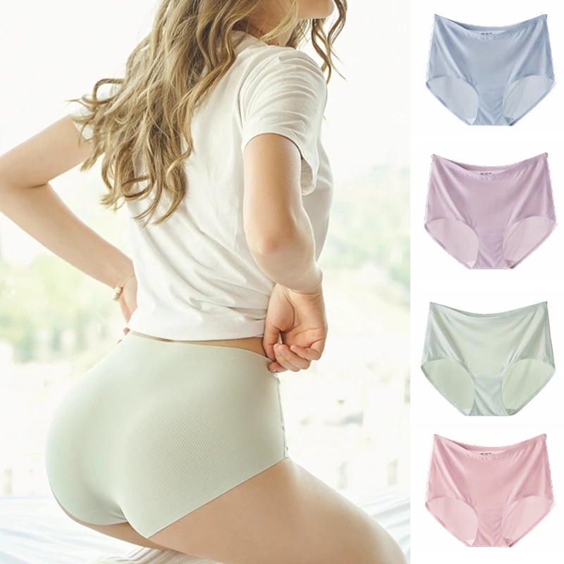 Plus Size Women Underwear Seamless Panties Female Large Thin