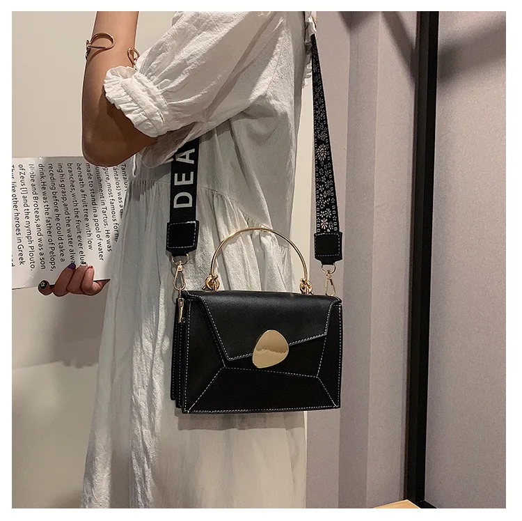 LITTHING контрастный цвет кожаная сумка через плечо для женщин дорожная сумка простая сумка через плечо женская сумка через плечо