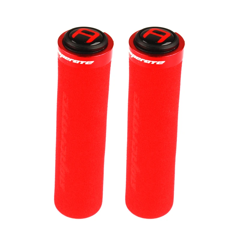 REDred PCycling для велосипеда MTB дорожный складной велосипедный удобный нескользящий Губка пены ручки эргономичные Запираемая ручка ручки для верховой езды - Цвет: REDred