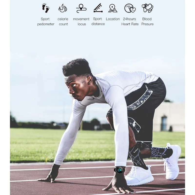 HX80 Smart Watch men IP68 Waterproof Heart Rate Blood Pressure Monitor Smartwatch Activity Fitness Tracker 2019 Fashion Watches