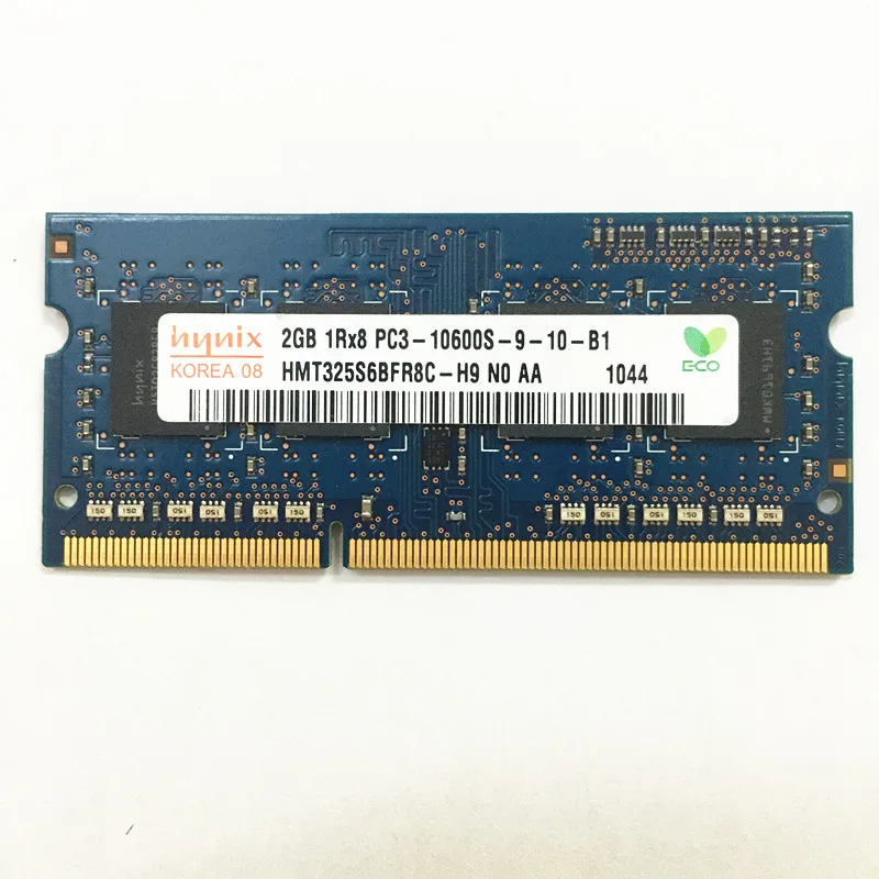 Оперативная память hynix ddr3 2 Гб 1RX8 PC3-10600S-9-10-B1/B2 DDR3 1333 МГц для ноутбука 1 5 в |