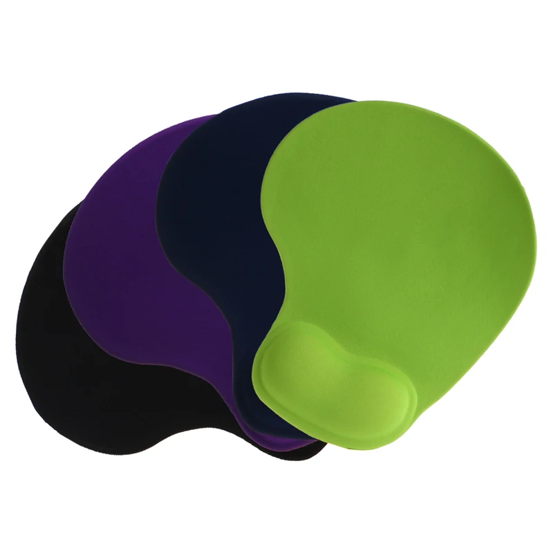 Одноцветное Цвет удобные гель Мышь Pad против скольжения пены памяти запястий Поддержка