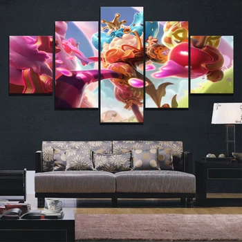 

Home Decor Modular Canvas Picture legends league Ivern Bramblefoot Game bedroom living room Poster Home Canva Painting Wholesale