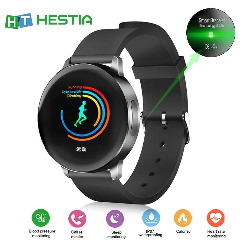 

GT68 Anti-lost Reminder smart bracelet heart rate Monitor activity reminder band calories and distance display sleep monitoring