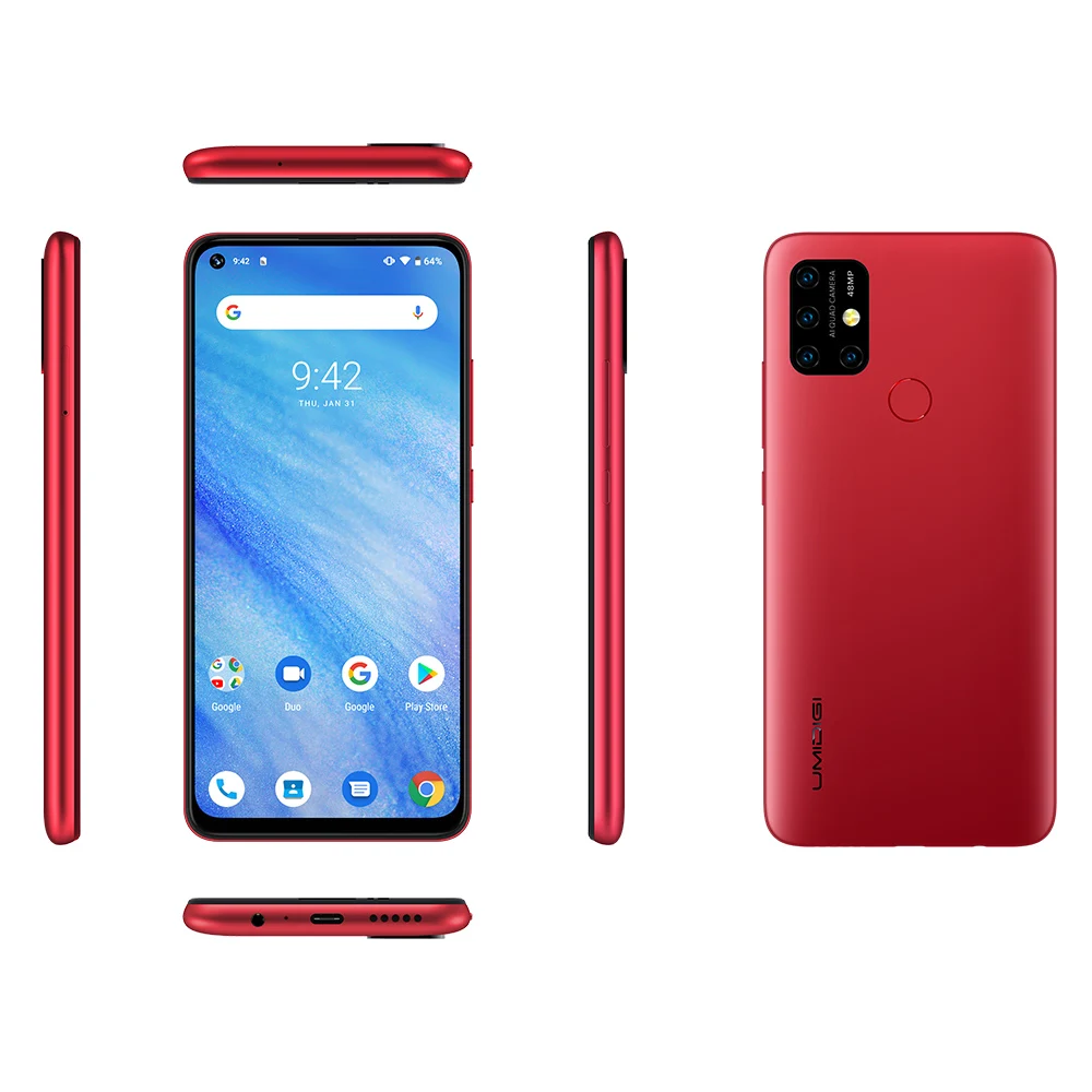 UMIDIGI power 3 смартфон Android 10 4 Гб 64 Гб 6,35 дюймов Восьмиядерный 48мп четырехъядерный камера 6150 мАч разблокированный NFC 4G мобильный телефон