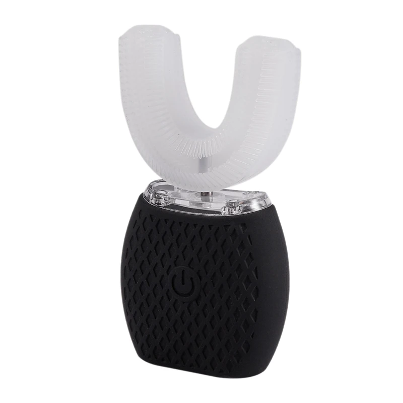 360 Degree Wave Brush ligent Automatic Sonic Lazy Electric Toothbrush USB Rechargeable Ultrasonic U Shape Blue Cold Light-b 360 Degree Wave Brush ligent Automatic Sonic Lazy Electric Toothbrush USB Rechargeable Ultrasonic U Shape Blue Cold Light-b