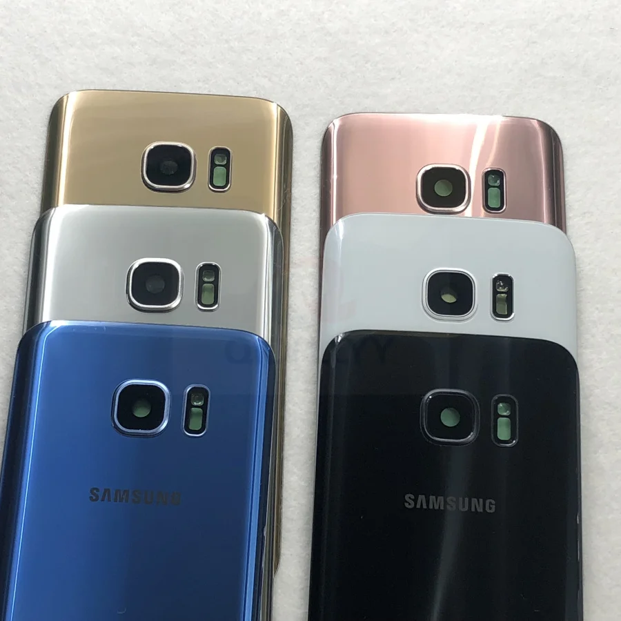 Чехол для SAMSUNG Galaxy S7 G930F/S7 Edge G935F Задняя стеклянная крышка аккумулятора Корпус