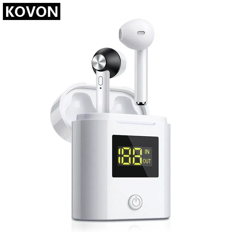 2020 TWS Wireless Bluetooth 5.0 Earphone 3D Stereo Bass Hifi Sound Led Digital Display Charging Case in Ear Earbuds | Электроника