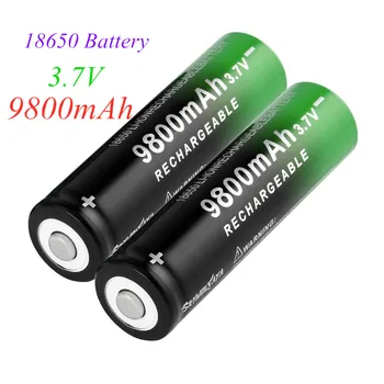 

2-20 PCS 100% New 3.7V 18650 9800mAh Li-ion Rechargeable Battery For LED Flashlight Torch