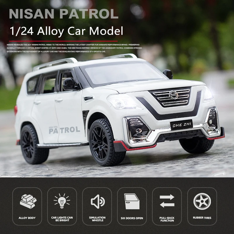 Модель автомобиля из модифицированного сплава Nissan патруль в масштабе 1:24