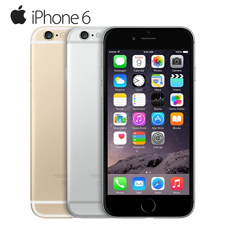 Отремонтированный Apple IPhone 6 rom 16G двухъядерный IOS смартфон 4,7 дюймов ips ram 4G LTE мобильный телефон-ЕС