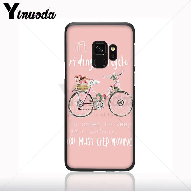 Hidup Ini Menyukai Naik Sepeda Sepeda Anjing Hitam Cell Phone Case untuk Samsung Galaxy S10plus S9 S8plus S10e A50 A70 a10 Ponsel