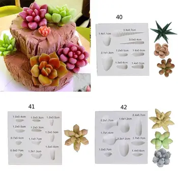 

Handmade Succulent Plants Silicone Mold Polymer Clay Mold DIY Resin Crafting Projects and Cake Decoration Art Caft Tools